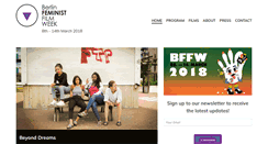 Desktop Screenshot of berlinfeministfilmweek.com